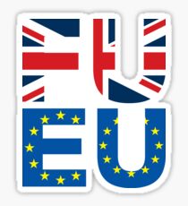 FU EU Anti - European Union T-Shirt Sticker