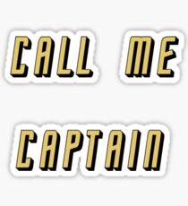 Call Me Captain: gold version Sticker