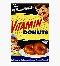 Vitamin Donuts Photographic Print