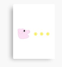 Pac-Pig Canvas Print