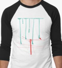 Wire Wire Telephone Men's Baseball ¾ T-Shirt