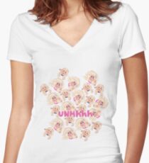 Trixie and Katya-UNHhh Women's Fitted V-Neck T-Shirt