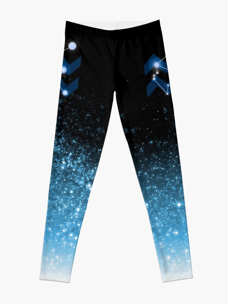 Alternate view of Aquarius - Blue Leggings