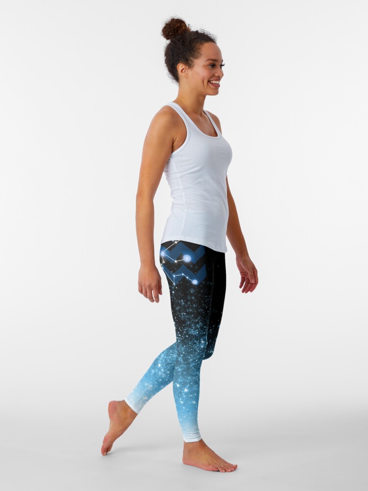 Alternate view of Aquarius - Blue Leggings