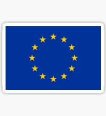 EU Flag Dress - European Union Sticker Sticker