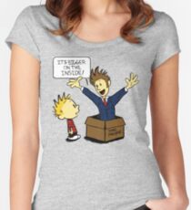 Calvin and the Doctor Women's Fitted Scoop T-Shirt