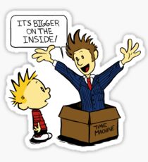 Calvin and the Doctor Sticker