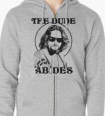 The Dude Abides - The Big Lebowski Zipped Hoodie