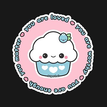 Cute Strawberry Cupcake Sticker for Sale by sugarhai