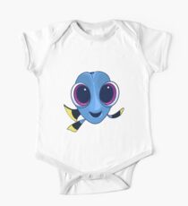 Baby Dory Blue Tang Design Baby Body Kurzarm