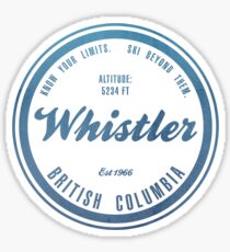 Whistler Ski Resort British Columbia Sticker