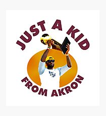 Just A Kid From Akron Photographic Print