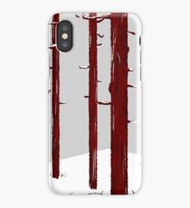 Red Trees iPhone Case