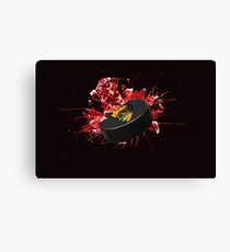 Blackhawks Puck Canvas Print
