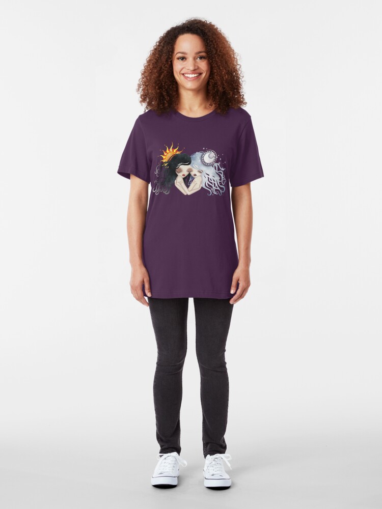Alternate view of Emma & Gemma (Gemini) ~ Zodiac Series Slim Fit T-Shirt