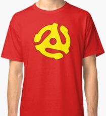 Record adapter yellow Classic T-Shirt