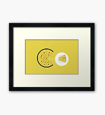 PAC-PIZZA Framed Print