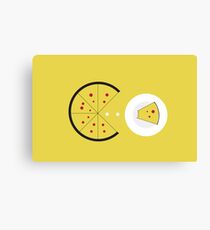 PAC-PIZZA Canvas Print