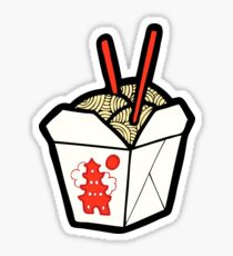 Take-Out Noodles Box Pattern Sticker