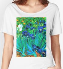Van Gogh Garden Irises HDR Women's Relaxed Fit T-Shirt