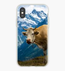 Grindelwald Cow - Bernese Alps - Switzerland iPhone Case
