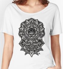 Eye of God Flower Mandala Relaxed Fit T-Shirt