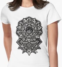 Eye of God Flower Mandala Fitted T-Shirt