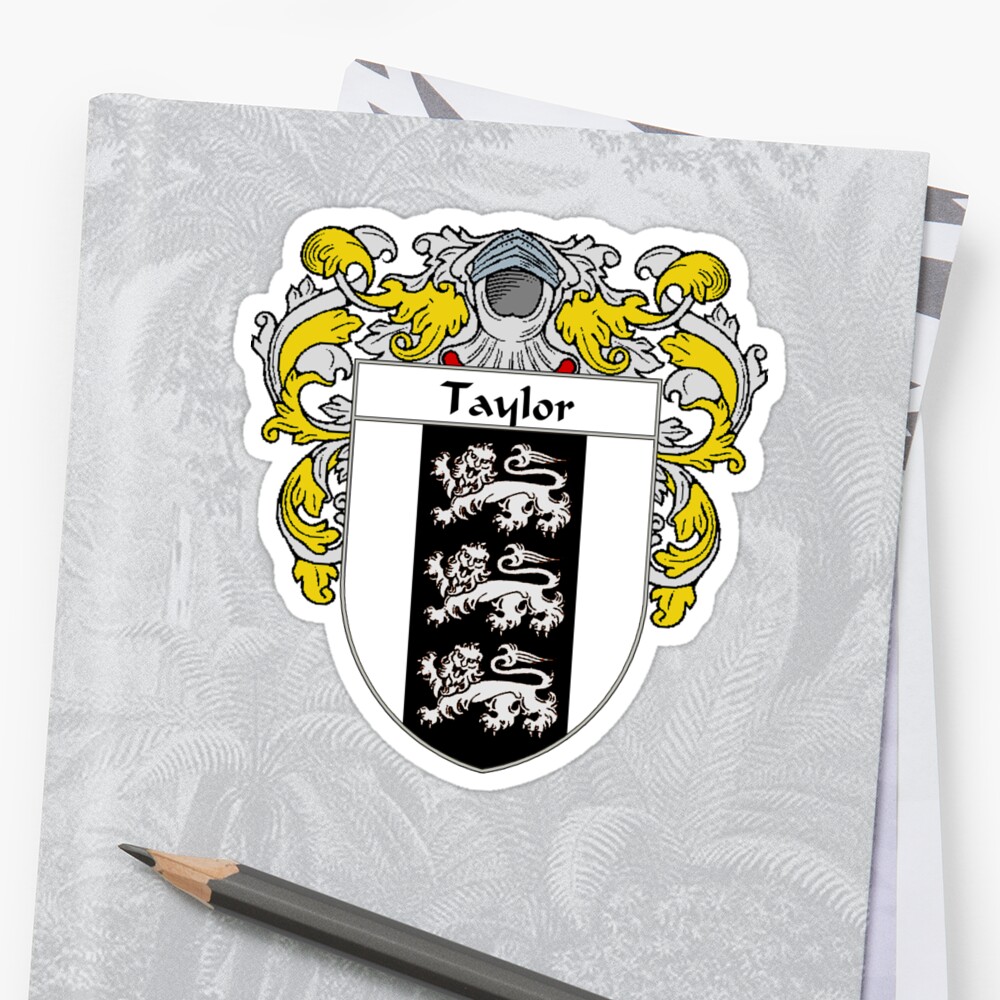 taylor-coat-of-arms-taylor-family-crest-stickers-by-william-martin