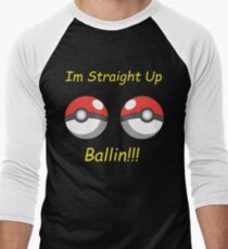 Pokemon Ballin Men's Baseball ¾ T-Shirt