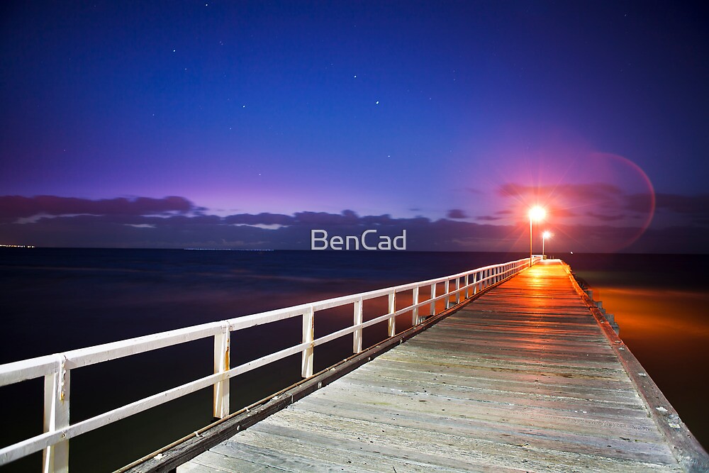Sunset at Seaford Pier on the Mornington Peninsula Victoria by BenCad