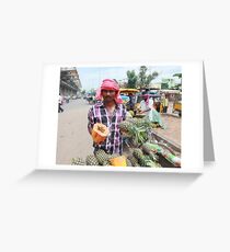 Fruit Vendor Greeting Card