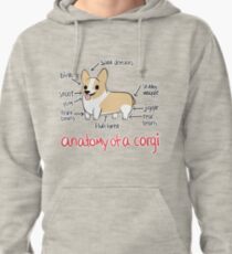 Anatomy of a Corgi Pullover Hoodie