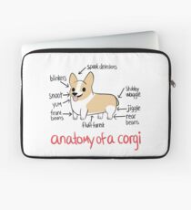 Anatomie eines Corgis Laptoptasche