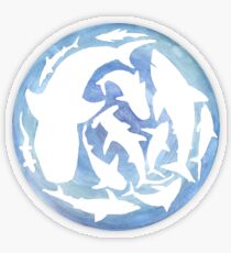 Welt der Haie Transparenter Sticker