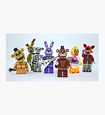 Lego FNAF Animatronics Photographic Print