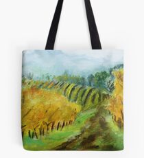 Oregon Vineyard Acrylic Painting Tote Bag