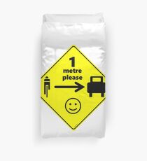 Safety First for Cyclists (AU, UK) Duvet Cover