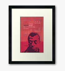 James Baldwin Quote Poster Framed Print