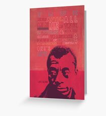 James Baldwin Quote Poster Greeting Card