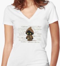 Jawa and Jawaese Women's Fitted V-Neck T-Shirt