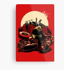 Angry Panda Metal Print