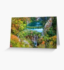 Plitvice Lakes National Park in Croatia Greeting Card