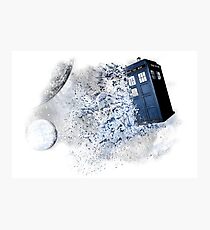 I stole a Timelord and ran away Photographic Print