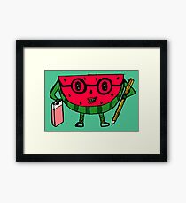 Watermelon geek Framed Print