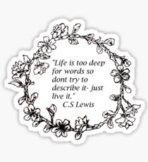 Life and other beautiful things Sticker