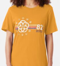 EPCOT Center Vintage Style Distressed Pavilion Logos Slim Fit T-Shirt
