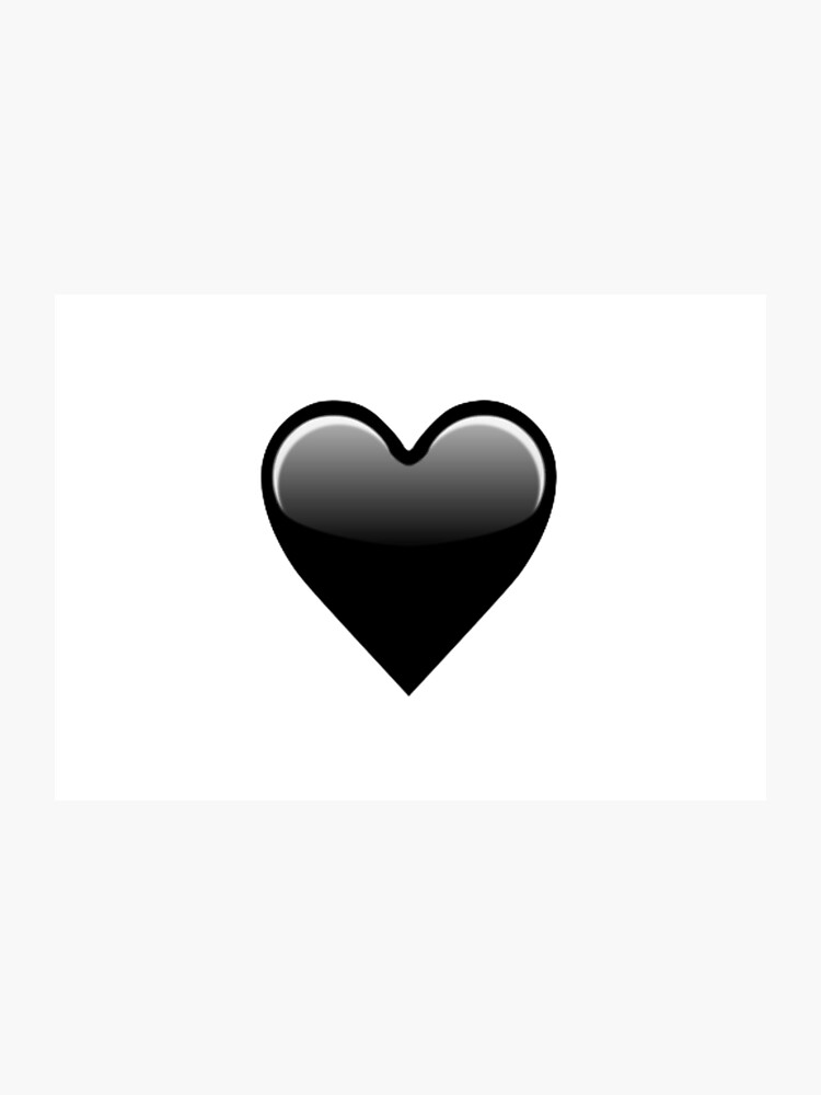 Emoji Coeur Noir 