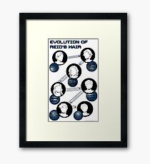 Evolution of Reid's Hair Framed Print