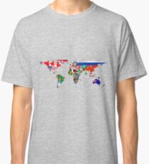 The World Flag Map Classic T-Shirt