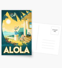 welcome to alola Postcards